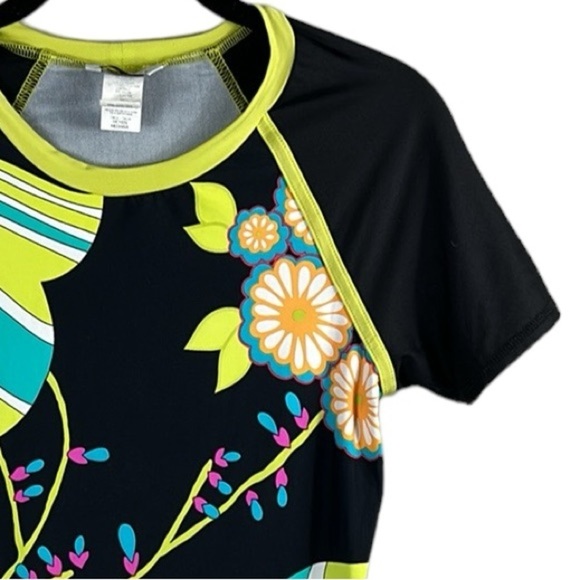 Trina Turk Fuji Fans Surf Rash Guard Size M - Picture 6 of 10